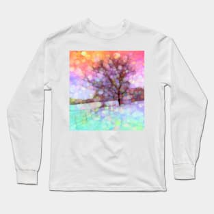 Snow storm tree Long Sleeve T-Shirt